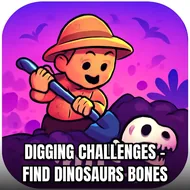 Digging Challenges - Find Dinosaurs Bones - Deep Digging game