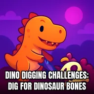 Dino Digging Challenges: Dig For Dinosaur Bones - Deep Digging game