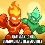 Heatblast And Diamondhead New Journey - Diamond Rush game